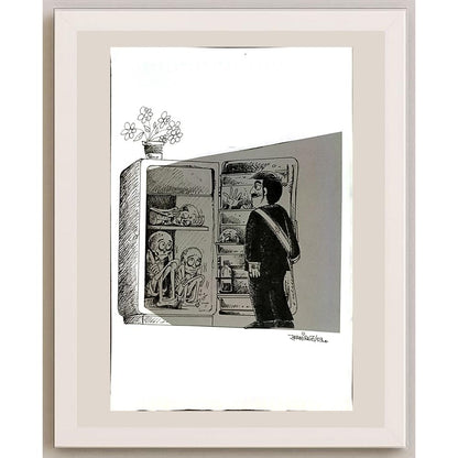 Ramirez Jose Augusto 29x21cm Orijinal Karikatür BOD04860