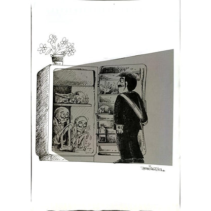 Ramirez Jose Augusto 29x21cm Orijinal Karikatür BOD04860