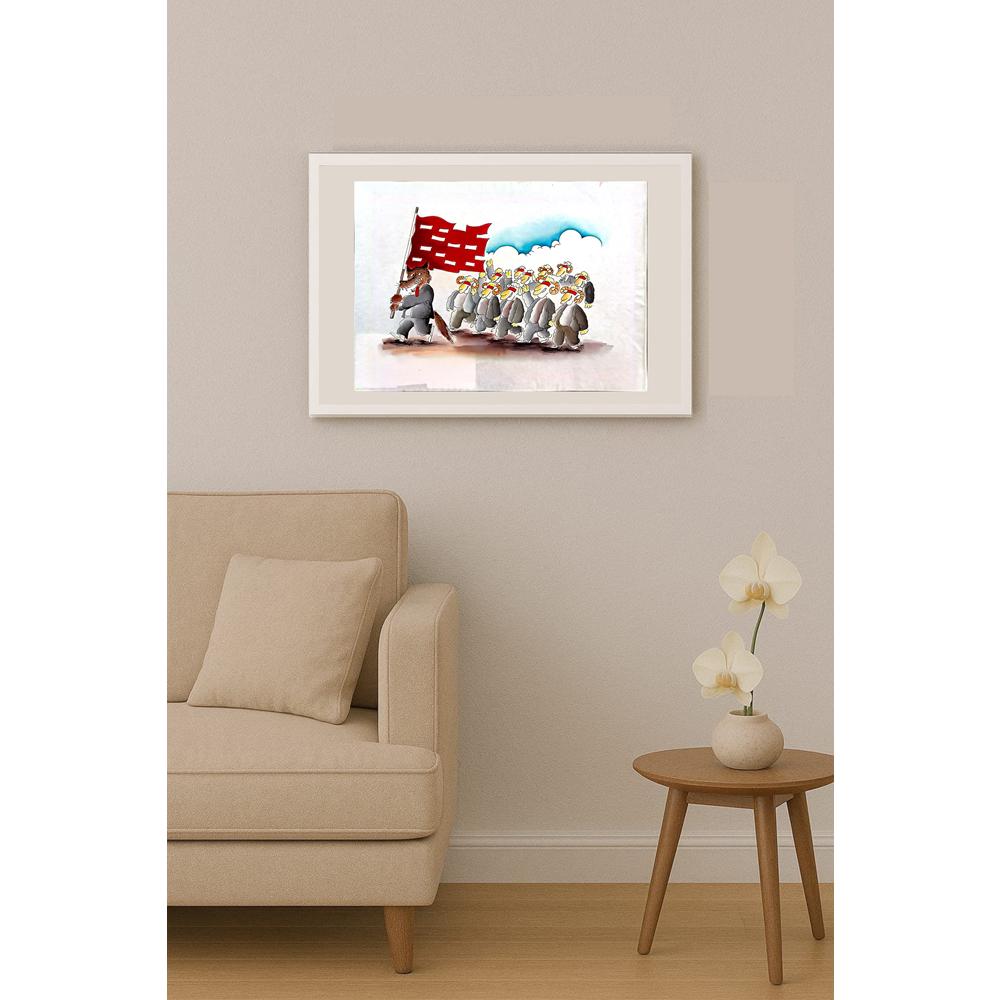 Lun Hong An 29x21cm Orijinal Karikatür BOD04863