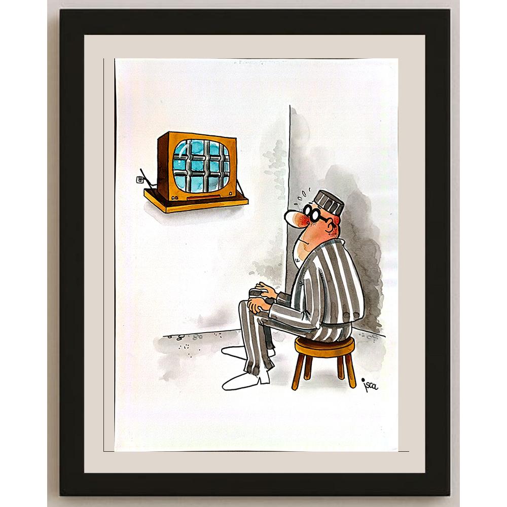 Emilio Isca 29x21cm Orijinal Karikatür BOD04866