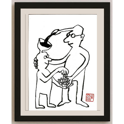 Ye Ting 24x18cm Orijinal Karikatür BOD04867