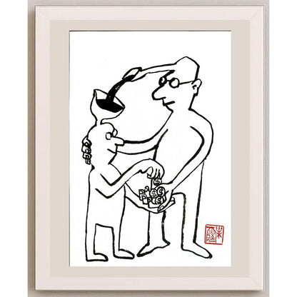 Ye Ting 24x18cm Orijinal Karikatür BOD04867