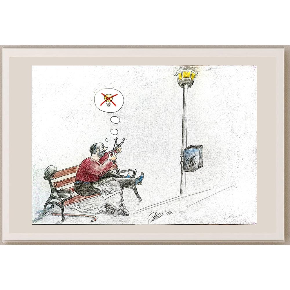Duro Jovanovac 29x21cm Orijinal Karikatür BOD04868