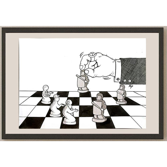Andrey Nedyal 29x21cm Orijinal Karikatür BOD04871