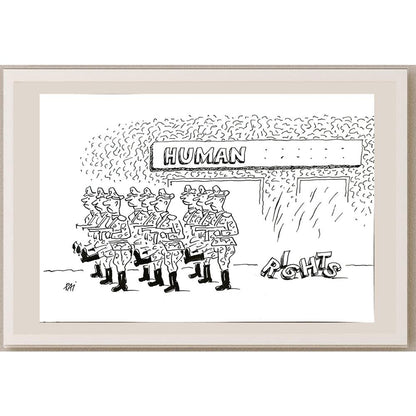 Julian Pena Pai 29x21cm Orijinal Karikatür BOD04872