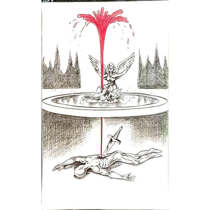 Massood Abrishaman 33x20cm Orijinal Karikatür BOD04873