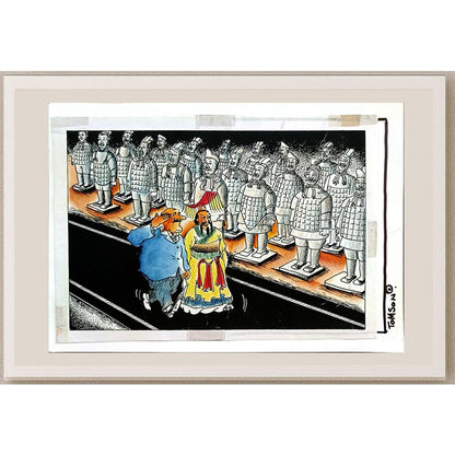Tomek Woloszyn 30x24cm Orijinal Karikatür BOD04874