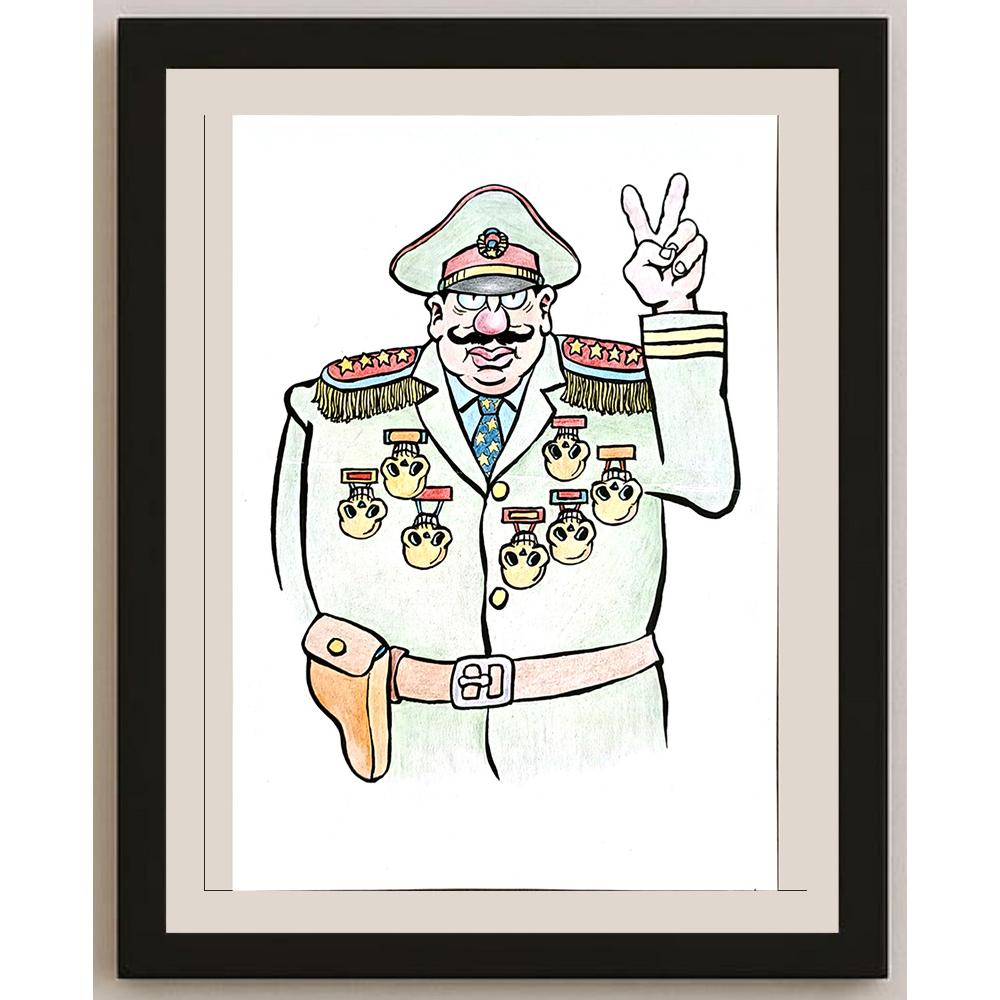 Feng Hui Cang 29x21cm Orijinal Karikatür BOD04876