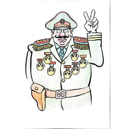 Feng Hui Cang 29x21cm Orijinal Karikatür BOD04876
