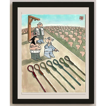 Yang Shushan 25x21cm Orijinal Karikatür BOD04878