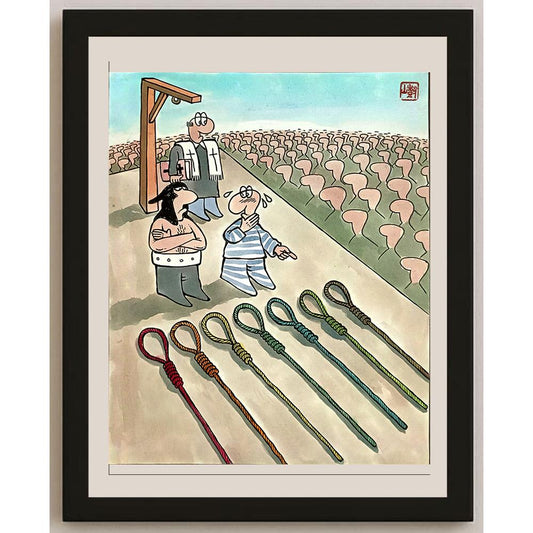 Yang Shushan 25x21cm Orijinal Karikatür BOD04878