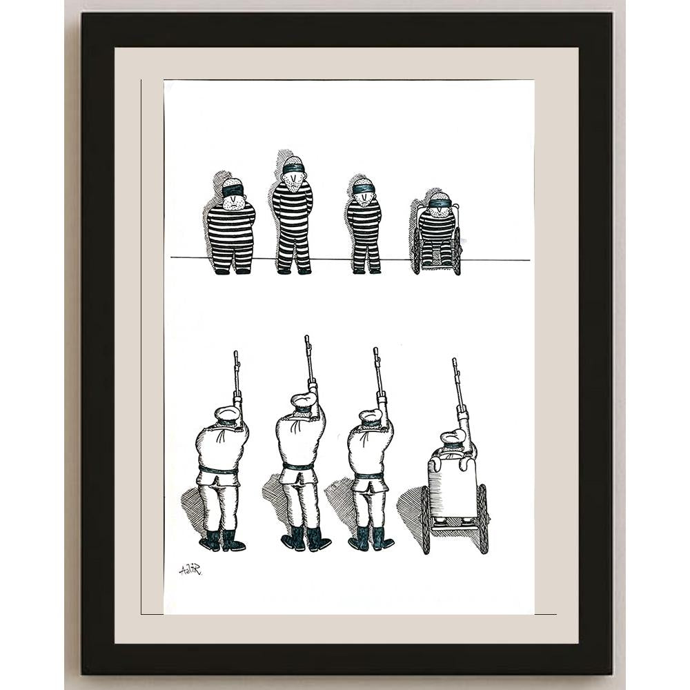 Adrian Rus 29x21cm Orijinal Karikatür BOD04879