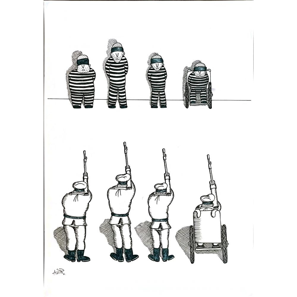 Adrian Rus 29x21cm Orijinal Karikatür BOD04879