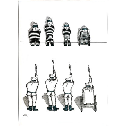Adrian Rus 29x21cm Orijinal Karikatür BOD04879
