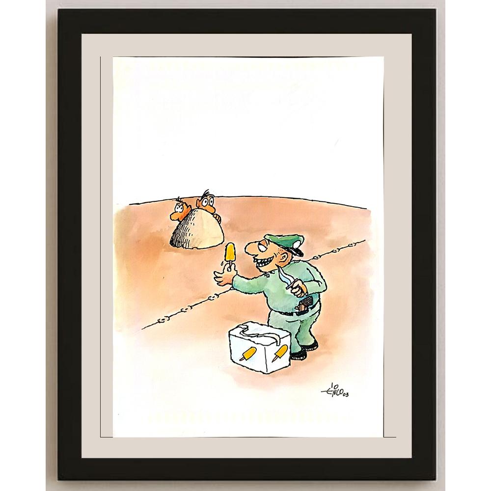 Erico Junqueira Ayres 29x21cm Orijinal Karikatür BOD04881