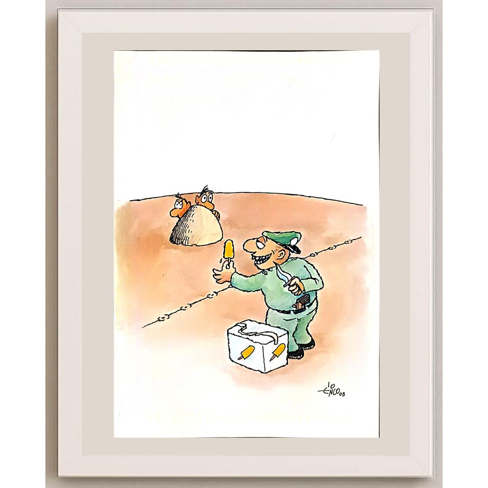 Erico Junqueira Ayres 29x21cm Orijinal Karikatür BOD04881