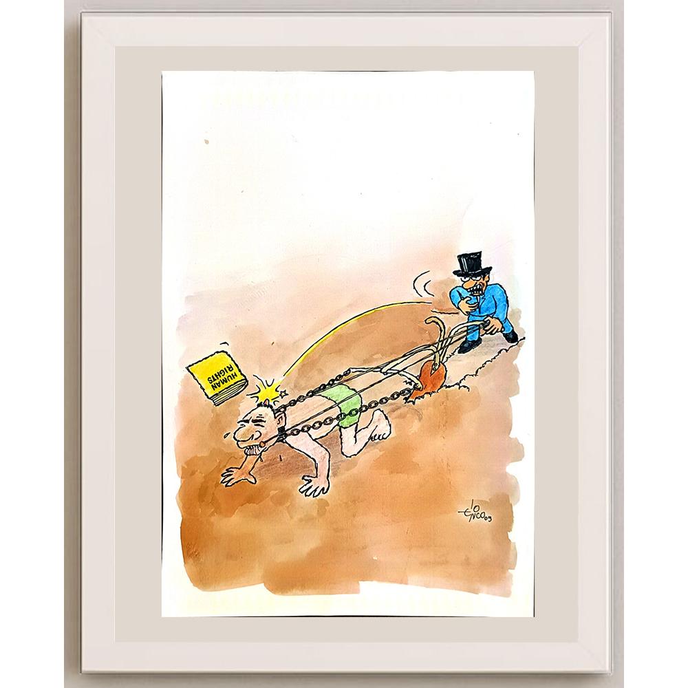 Erico Junqueira Ayres 29x21cm Orijinal Karikatür BOD04882