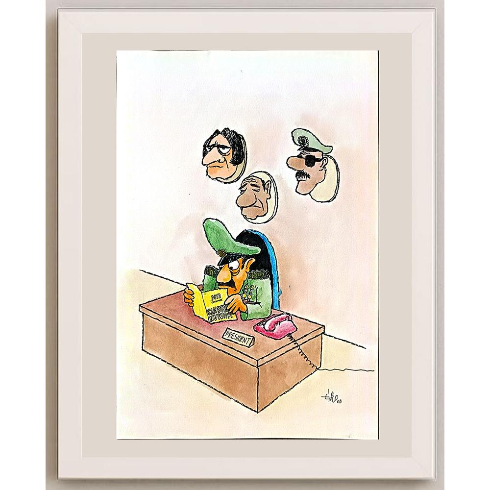 Erico Junqueira Ayres 29x21cm Orijinal Karikatür BOD04883