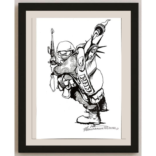Goran Celicanin 25x17cm Orijinal Karikatür BOD04888