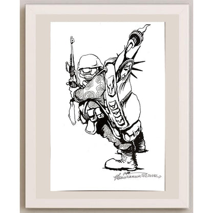 Goran Celicanin 25x17cm Orijinal Karikatür BOD04888