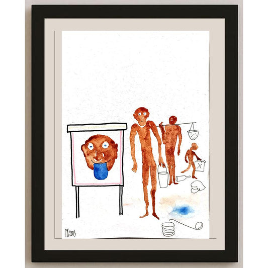 Fedor Kritovak 29x21cm Orijinal Karikatür BOD04889