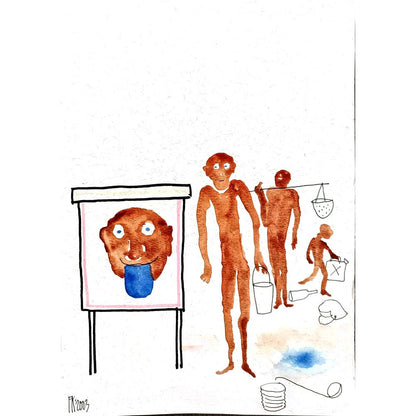 Fedor Kritovak 29x21cm Orijinal Karikatür BOD04889