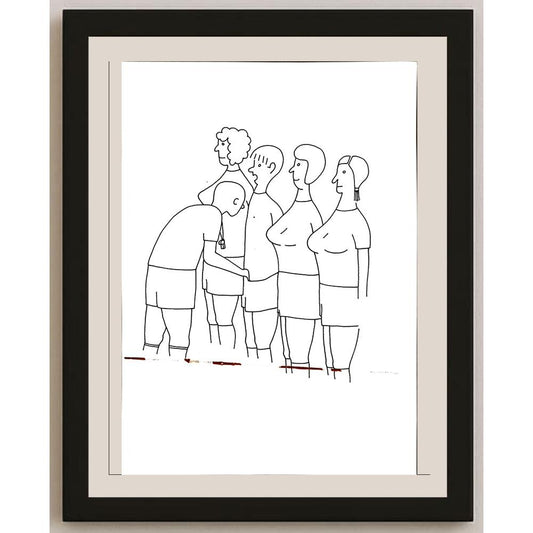Jindrich Otta 29x21cm Orijinal Karikatür BOD04890