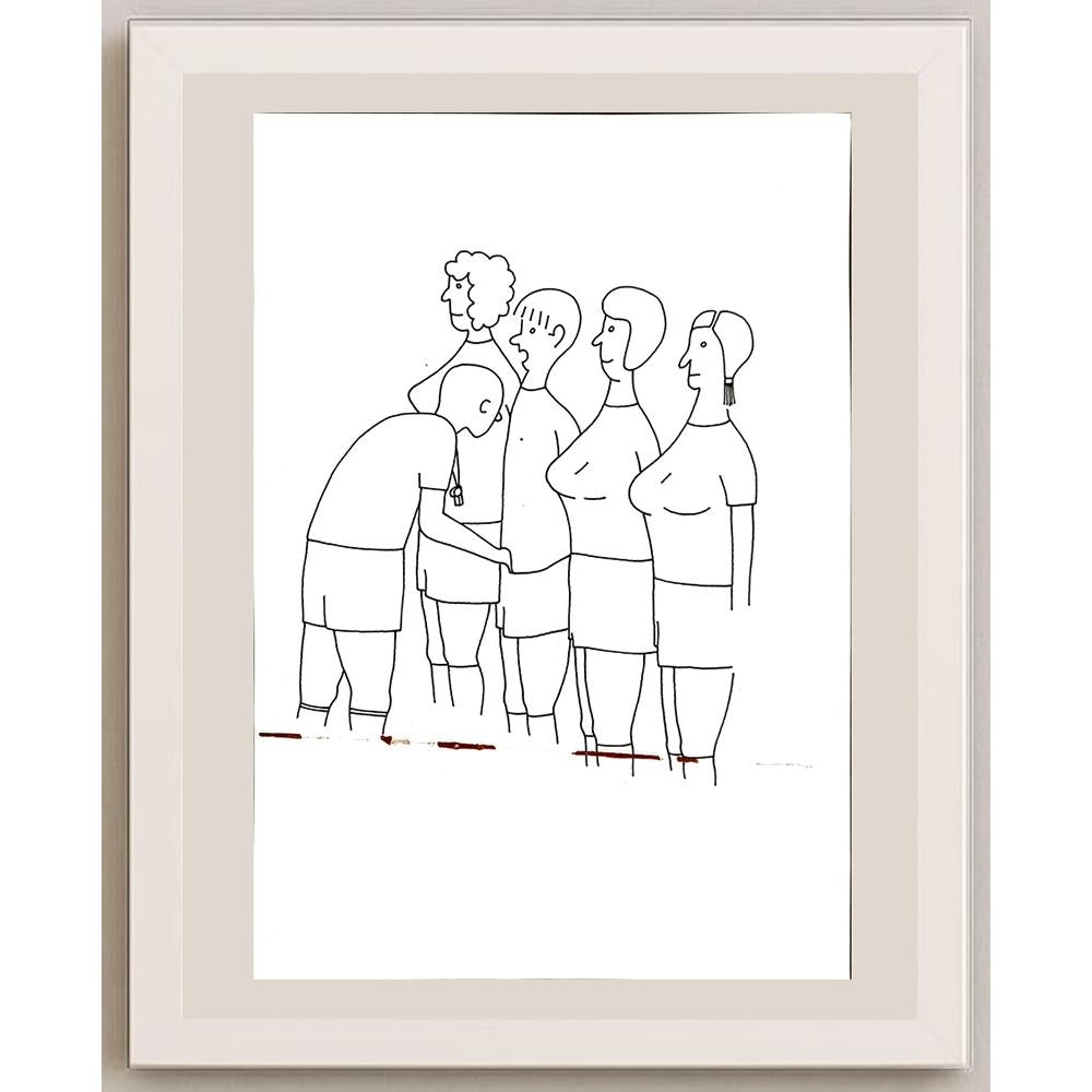 Jindrich Otta 29x21cm Orijinal Karikatür BOD04890