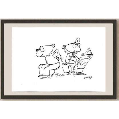 Damir Novak 29x21cm Orijinal Karikatür BOD04891