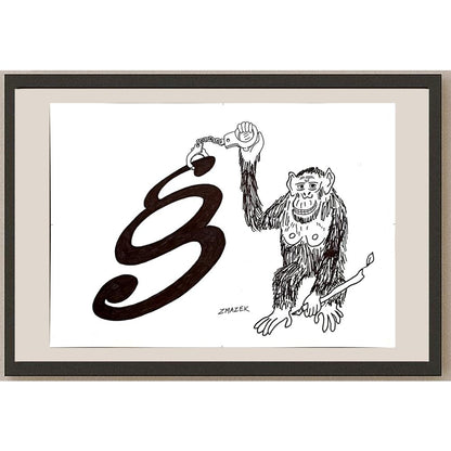 Stanko Zmazek 29x21cm Orijinal Karikatür BOD04892