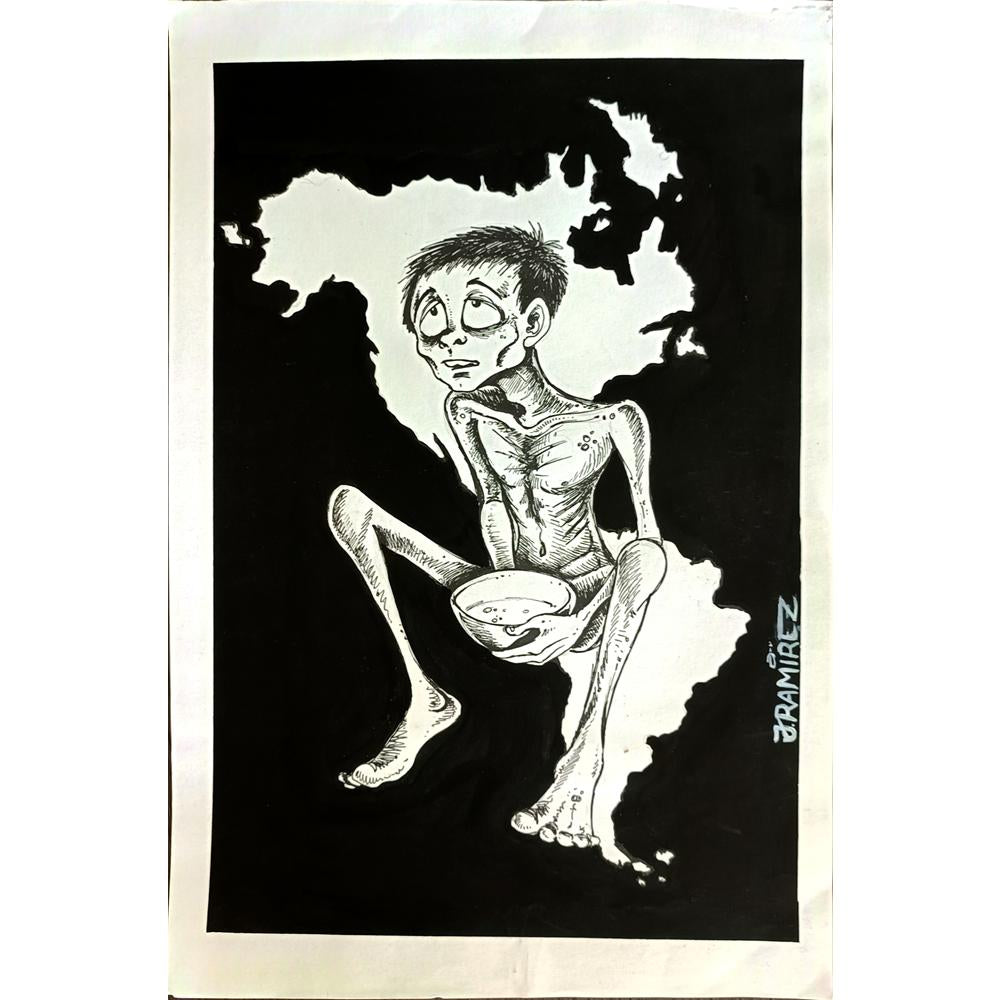 Ramirez Jose Augusto 29x21cm Orijinal Karikatür BOD04895
