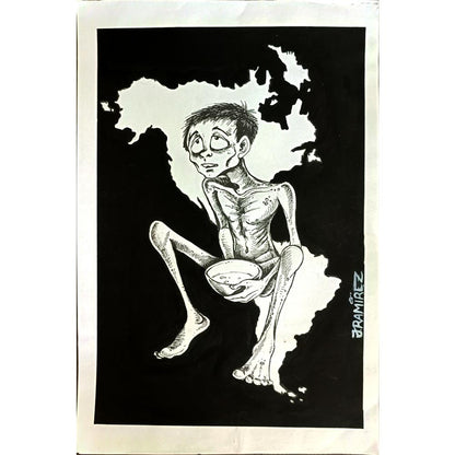 Ramirez Jose Augusto 29x21cm Orijinal Karikatür BOD04895