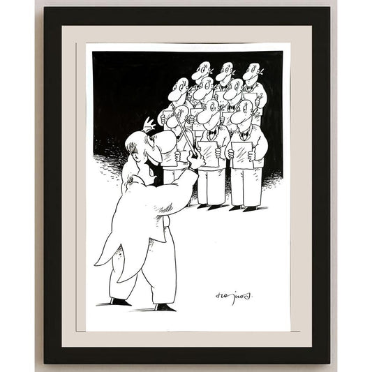 Miroslaw Hajnos 29x21cm Orijinal Karikatür BOD04896