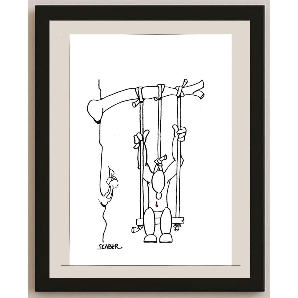 Scaber 29x21cm Orijinal Karikatür BOD04897