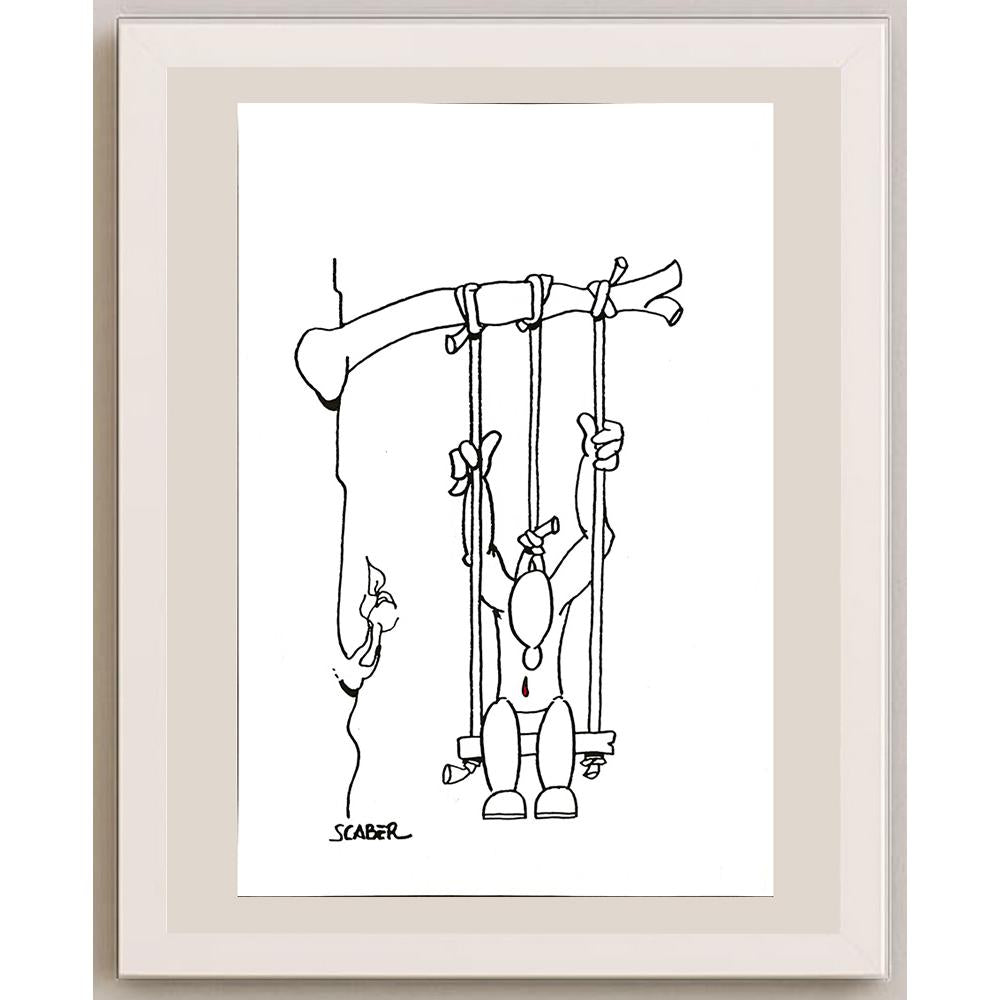 Scaber 29x21cm Orijinal Karikatür BOD04897