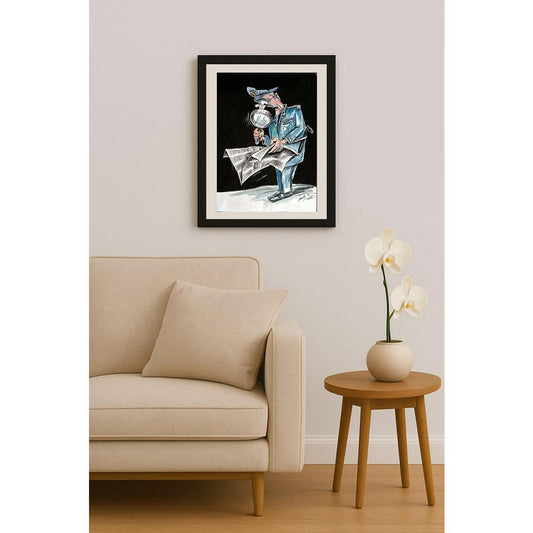 Leonte Nastase 29x21cm Orijinal Karikatür BOD04898