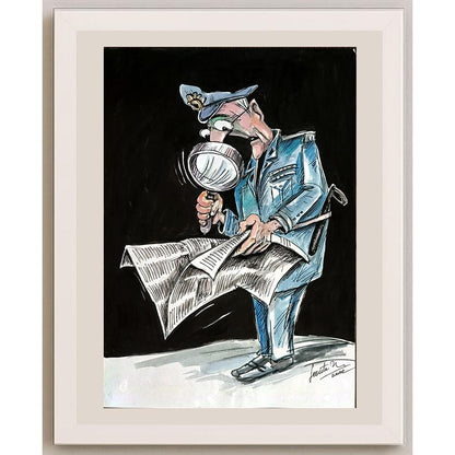 Leonte Nastase 29x21cm Orijinal Karikatür BOD04898