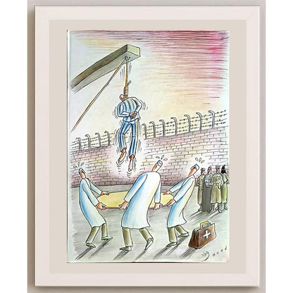 Javad Alizadeh 29x21cm Orijinal Karikatür BOD04899