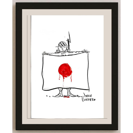 Jorge Barreto 29x21cm Orijinal Karikatür BOD04903