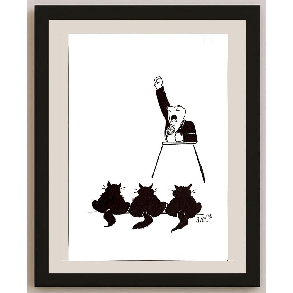 Hasan Avcı 29x21cm Orijinal Karikatür BOD04906