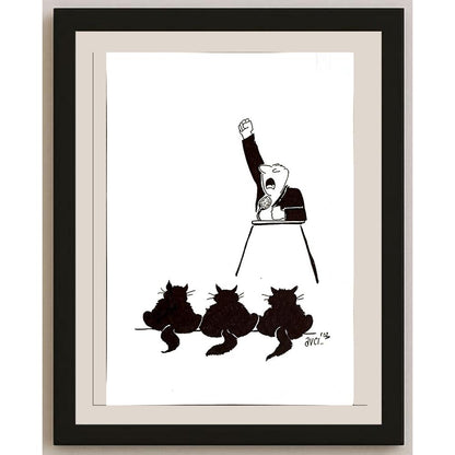 Hasan Avcı 29x21cm Orijinal Karikatür BOD04906