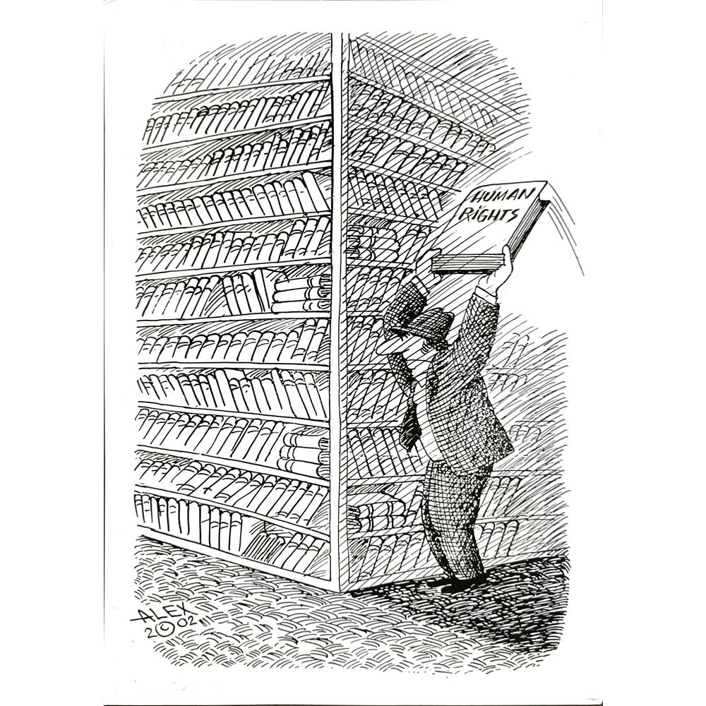 Aurel Stefan Alexandrescu 29x21cm Orijinal Karikatür BOD04913