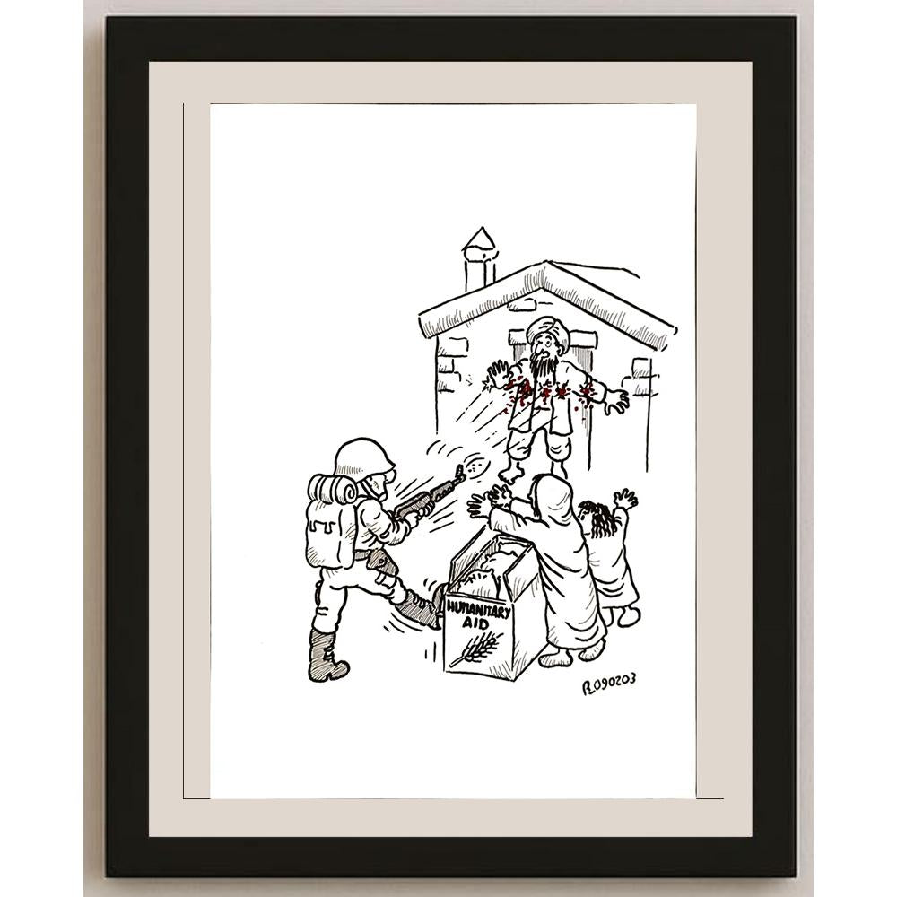 Renato Bruno 29x21cm Orijinal Karikatür BOD04917