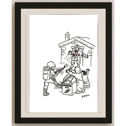 Renato Bruno 29x21cm Orijinal Karikatür BOD04917