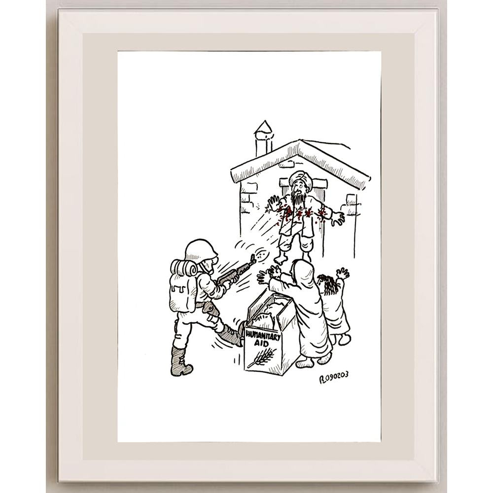 Renato Bruno 29x21cm Orijinal Karikatür BOD04917