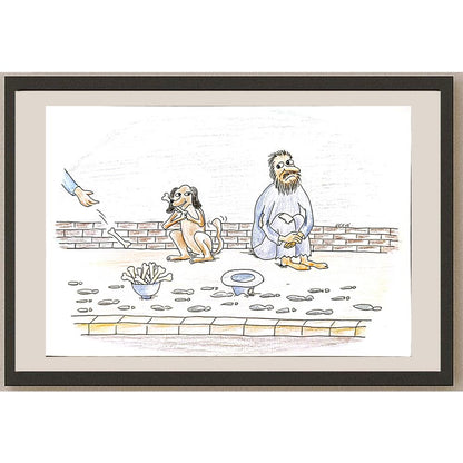 Wang Xue Wei 29x21cm Orijinal Karikatür BOD04919