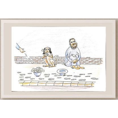 Wang Xue Wei 29x21cm Orijinal Karikatür BOD04919