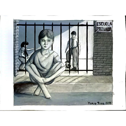 Mario Ruben Rivas 29x21cm Orijinal Karikatür BOD04925