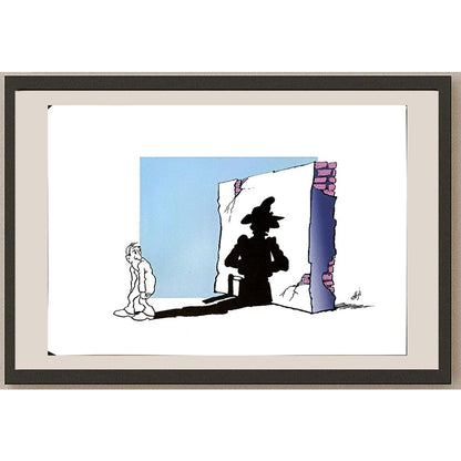 Nikola Otas 29x21cm Orijinal Karikatür BOD04932