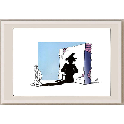 Nikola Otas 29x21cm Orijinal Karikatür BOD04932